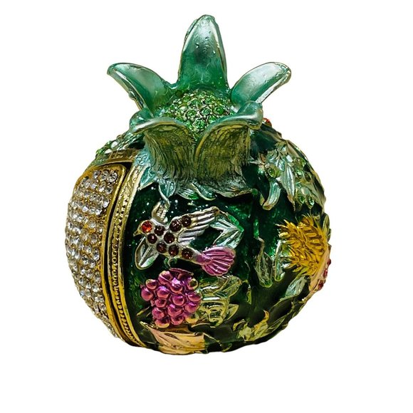 Jewelry Box Pineapple Collectible Figurines Multicolored 3" to 4" inches - Picture 3 of 8
